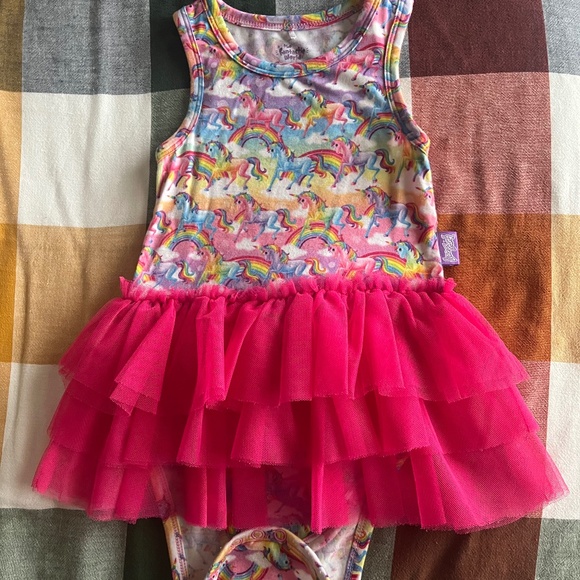 Posh Peanut Lisa Frank Markie Tutu Bodysuit - Picture 1 of 5